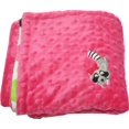 thumbnail image 2 of Manta Lil' Cub Hub Minky con estampado de círculos rosa intenso, 2 of 6