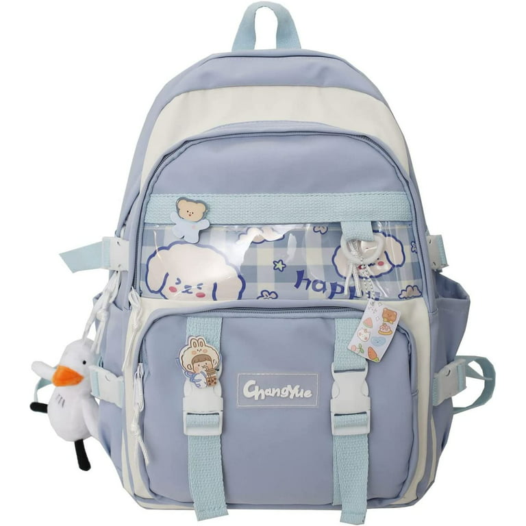 Japanese Style Cute Kuromi Backpack & Shoulder Love Heart student Messenger  Bag,  in 2023