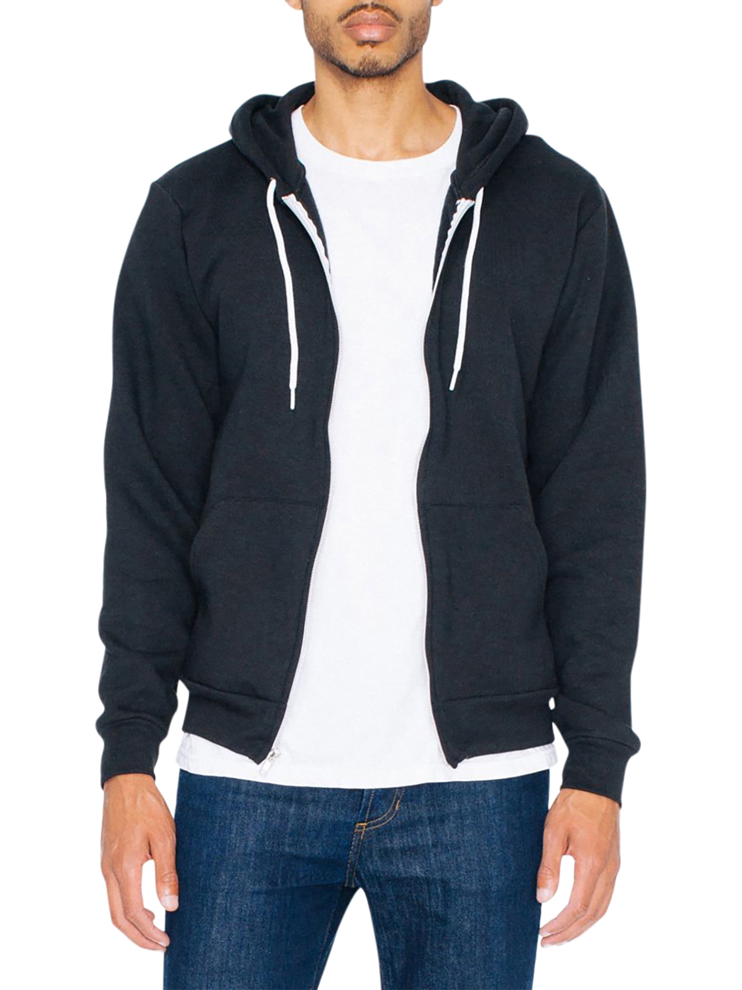 zomer Verlaten bord American Apparel Unisex Men's & Women's Flex Fleece Long Sleeve Zip Hoodie  Sweatshirt, Sizes XS-2XL - Walmart.com