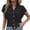 Black, variant on Womens Blouses Fall 2025 Fall Tops 2025 Dressy for Work Western 3/4 Sleeve Shirts Plus Size White Blouse Plus Size Under Blazer