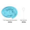 thumbnail image 3 of Unique Bargains Party Hanging Double Strip Streamer for Birthday,Wedding,Graduation Party  36Pcs(Baby Blue), 3 of 6