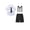 Black-Tie#1, variant on Purcolt Boys 4 PC Formal Outfit Sets Lightweight Collared Short Sleeve Adjustable Suspender Shorts Comfort Breathable Loose Fit Matching Suit Set With Tie Bow for 2-15Years