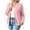 Pink A2, variant on Edvintorg Crewneck Sweatshirts Women Long Sleeve Casual Loose Athletic Zip Up Tops with Pockets Fall Winter Clothes for Women Green S