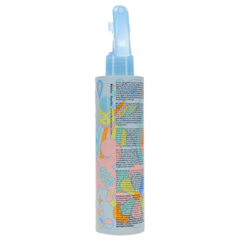 Amika Curl Refreshing Spray, Hydrates and Revives, Fights Frizz