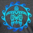 thumbnail image 3 of CafePress - Blue Tribal Turtle Sun Mens Tri Blend T Shirt - Mens Tri-blend T-Shirt, 3 of 4