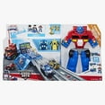 thumbnail image 1 of Playskool Heroes Transformers Rescue Bots Flip Racers Optimus Prime Race Track Trailer Playset, 1 of 4