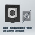 thumbnail image 2 of POWERTEC 10 Sets Corner Bracket Connector w/ Slide-in T-Nuts – Fits T-Slot and V-Slot Profile Aluminum Extrusion, Ideal for CNC Machines, 3D Printers, Custom Enclosures, and More (74005N), 2 of 7