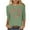 01 Green, variant on 3/4 Sleeve Love Heart Tunic Tops Crewneck Loose Casual Cute Spring Valentines Outfits 2026