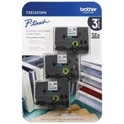 Brother P-Touch Laminated Tape for Brother Label Makers- 3 Pack