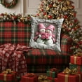 thumbnail image 6 of 17.7in Christmas Pillow Covers - Reversible Cotton Holiday Decor for Sofa Bed, Festive Throw Pillow Cases with Hidden Zipper (Set of 2, 45x45cm), 6 of 6