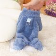 thumbnail image 3 of Ropa de invierno acogedora para perros con anillo de tracción, ropa cálida para mascotas de 4 patas, de doble cara, gruesa y de felpa larga con cuello alto, 3 of 5
