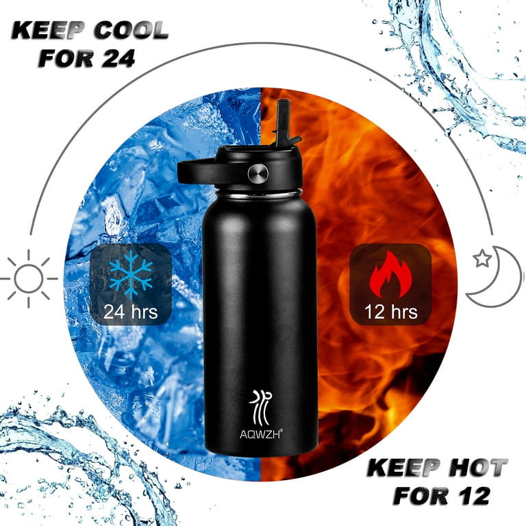  Hydro Flask Wide Mouth Straw Lid - Stainless Steel Reusable  Water Bottle - Vacuum Insulated, Dishwasher Safe, BPA-Free, Non-Toxic :  Sports & Outdoors