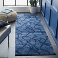 thumbnail image 2 of SAFAVIEH Retro Daphne Abstract Runner Rug, Blue/Dark Blue, 2'3" x 5', 2 of 8