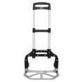 thumbnail image 2 of IVV Folding Hand Truck Dolly Aluminum Folding Hand Cart Luggage Trolley Cart with Telescoping Handle and All-Terrain Wheels, Double Bearings (Black), 2 of 9