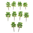 thumbnail image 2 of Lote de 10 piezas de modelo de árbol de flores para diseño de paisaje, micromodelo de ferrocarril 1/200 Blanco, 2 of 9