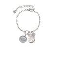thumbnail image 2 of Delight Jewelry Silvertone Smooth Heart - Round Seal Silvertone Discover Dream Explore Zoey Charm Bracelet, 6.5+2" Extender, 2 of 4