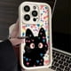 thumbnail image 4 of Funda de gato de dibujos animados para Samsung Galaxy, cubierta de silicona suave, bonita, S24, S23, S22 Ultra, S21 FE, A14, A52, A32, A13, A53, A34, A54, A35, A15, 4G, 5G, 4 of 5