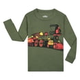thumbnail image 2 of WIBACKER Baby Boys' Pajamas Tee and Pant 2-Piece Pj Set 100% Cotton Long Sleeve Sleepwear, Train 8Y, 2 of 7
