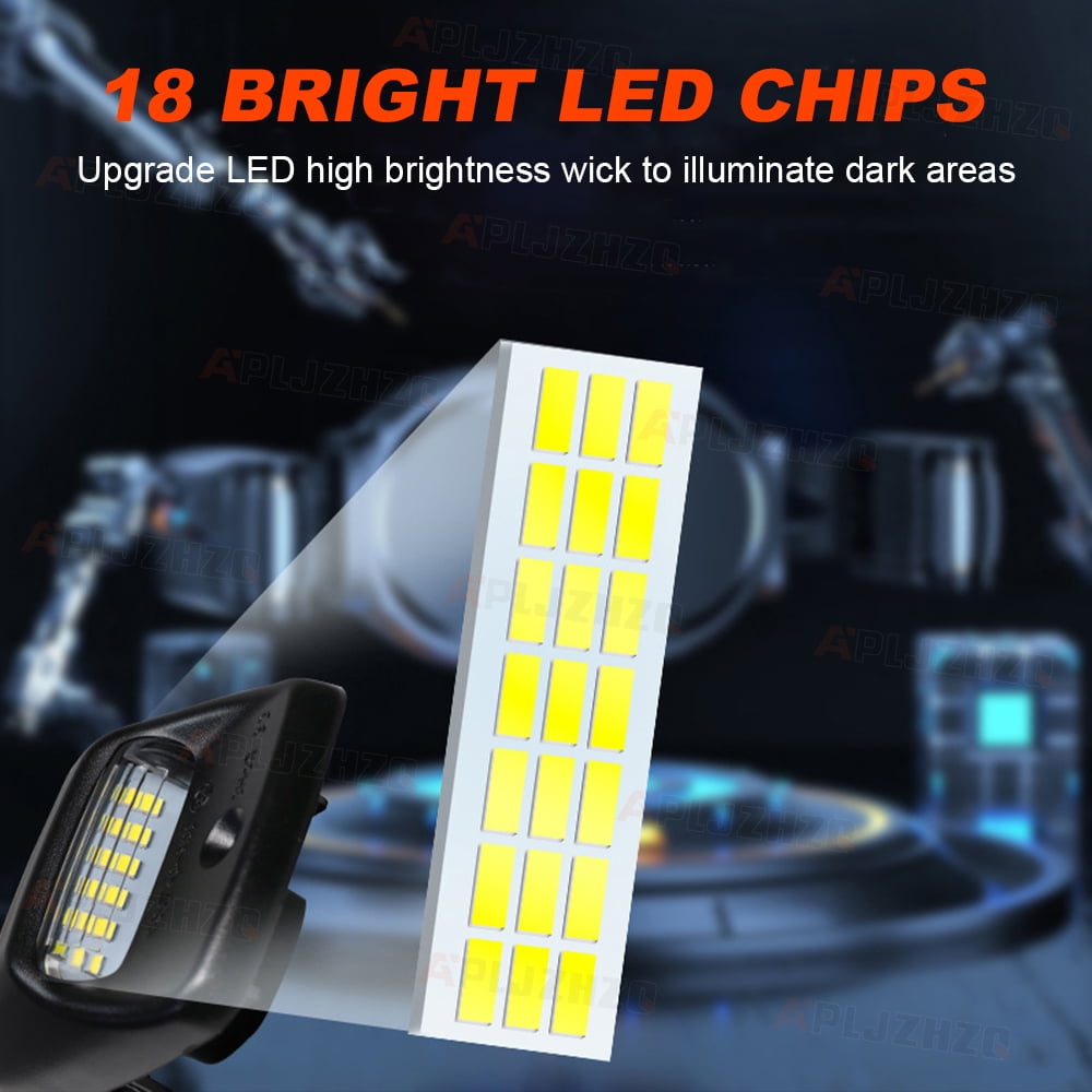 Compatible with Toyota Tacoma 2005-2015 LED License Plate Light Tag Lamp Assembly White Lamp