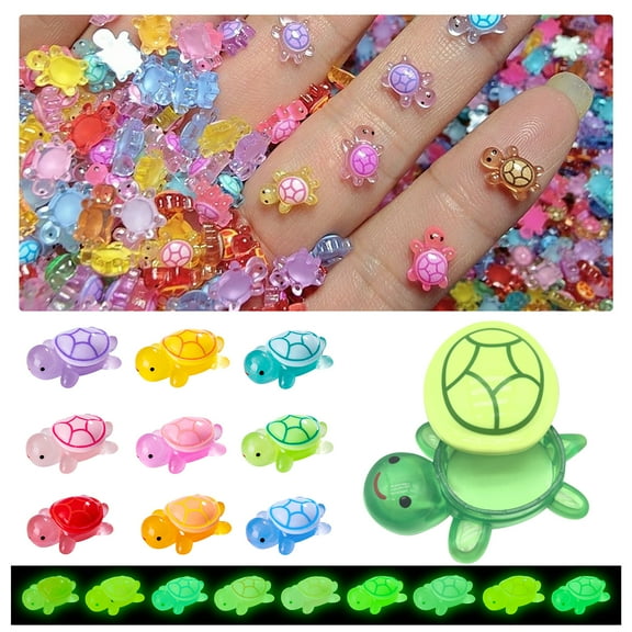 Mini Resin Turtles for Garden Miniatures，Micro Turtles Ornament for Dollhouse Landscaping Decoration