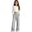 Light Gray, variant on Girls Solid Color Drawstring Wide Leg Pants with Pockets for School Casual Fall Wear 5-16 Y
