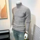 thumbnail image 2 of Suéteres de punto para hombre, jersey de cuello alto, jersey de cuello alto de color liso, jersey de otoño e invierno informal, holgado, de diseñador, 2 of 4