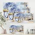 thumbnail image 4 of Designart ' Vintage White House In Summer VIllage ' Traditional Canvas Wall Art Print, 4 of 4