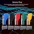 thumbnail image 3 of 4mm Banana Plugs, Wear Resistant 1000V/10A Welding Connector, Plug for DIY Cable Assembly with Color Coded Sleeves, Great Electrical Cable Banana Connector for Multi Meter Use, 3 of 7