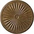 thumbnail image 3 of Ekena Millwork CM33LERZS Leandros Ceiling Medallion, Rubbed Bronze, 3 of 4