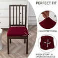 thumbnail image 2 of Stretch Waterproof Chair Seat Covers - Dining Room Chair Slipcovers - Anti-Spill Jacquard Fabric Protectors for Kitchen & Dining Chairs, 2 of 8