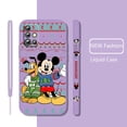 thumbnail image 4 of Minnie Funda De Teléfono Compatible Con IPhone 11 12 Pro Max Square De Silicona Líquida Con Cordón Color Caramelo, 4 of 4
