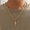 Gold Necklace, variant on Simple Hemp Flowers Chain Jewelry Stainless Steel