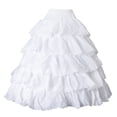 thumbnail image 2 of Falda De Haldito De Novia De Boda Falda De Enagua De Crinolina 4 Aros SM SunniMix Falda de la enagua de la novia, 2 of 8