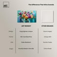 thumbnail image 6 of Chromatic Flower Dream Canvas Colorful Floral Art by Art Remedy, Gallery Wrapped, 54" x 36", 6 of 7