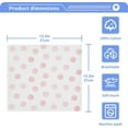 thumbnail image 4 of Dreamtimes 4 PCS Watercolor Pink Dots Washcloths, 12 X 12 Inches Cotton Wash Cloths, Highly Absorbent and Soft Face Towels for Bathroom,Gym,Hotel and Spa, 4 of 7