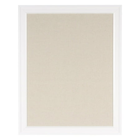 UPC: 0032231522532 | DesignOvation Bosc Linen Fabric Pinboard Wall Organization Board – White