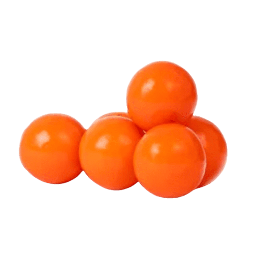 All City Candy 1" Orange Gumballs Orange Flavor 3 lb. Bulk Bag