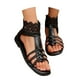 thumbnail image 3 of WILLBEST Sandalias De Mujer De Moda De Verano Para Mujer, Sandalias De Cuero Con Punta Abierta Y Cremallera Trasera, Zapatos Cómodos, 3 of 9