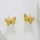 thumbnail image 4 of Pendientes de circonita - Pendientes para mujer, pendientes de botón para la mejor hermana o pareja, 4 of 6