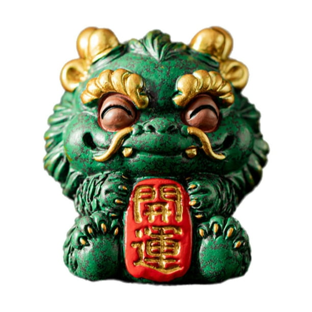 Estatua china, figura coleccionable, regalo de inauguración de la casa, figura en miniatura para Suerte