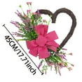 thumbnail image 3 of YOHAVEN Valentine’s Day Heart Flower Wreath 12" Door Hanging Romantic Flowers Indoor Outdoor Wedding Anniversary Decor Seasonal Holiday Home Decoration Christmas Gifts for Teens Christmas Decor, 3 of 9