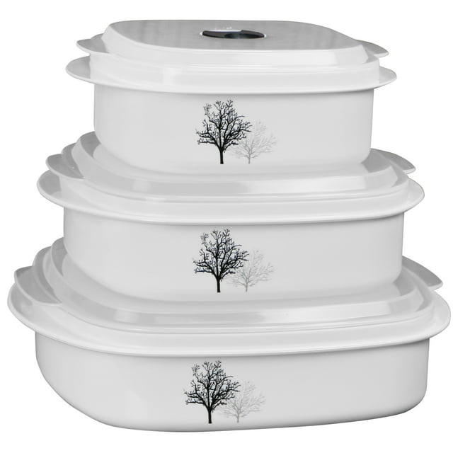 Corelle Coordinates 6Piece Microwave Safe Cookware/Storage Set