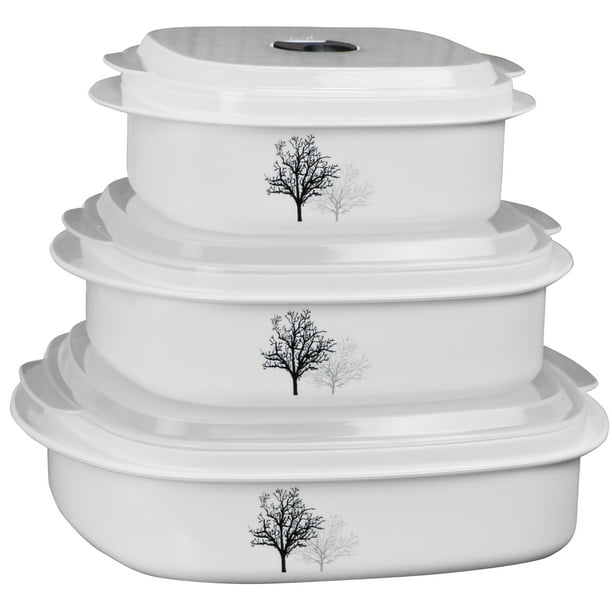 Corelle Coordinates 6Piece Microwave Safe Cookware/Storage Set