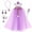 Purple, variant on Little Girls Princess Dress up Trunk Pink Cape Jewelry Gift Set for Birthday Party Halloween Carnival 3-8 Years