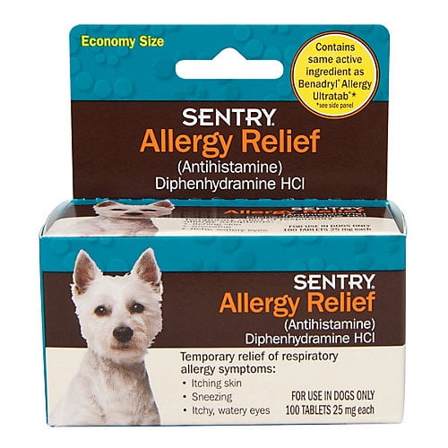 sentry allergy relief dog tablets