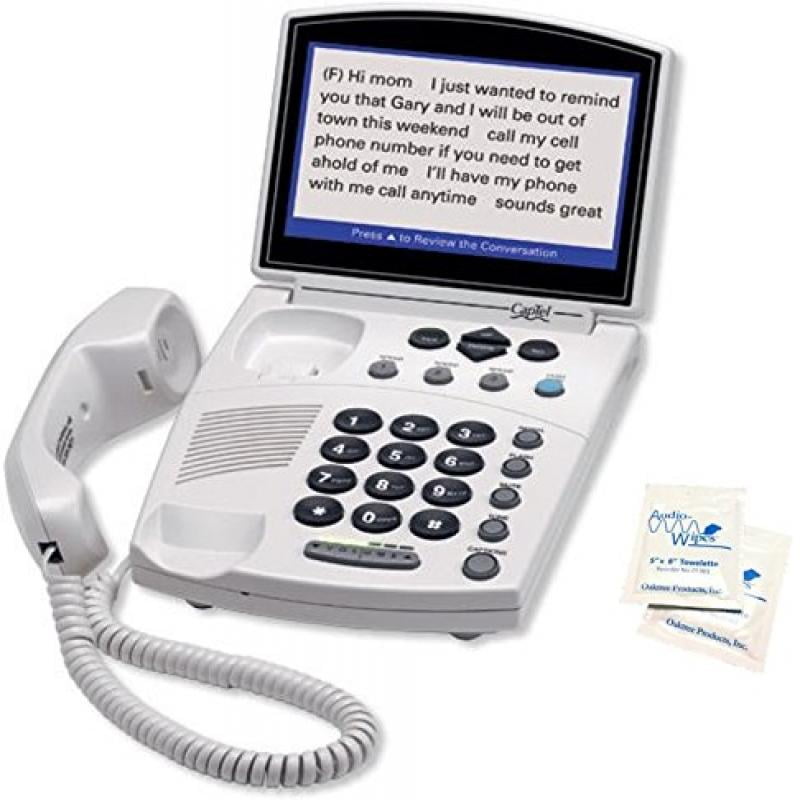FREE Audio Wipes w/ Hamilton CapTel 840i Real-Time Closed Captioned
