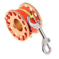 thumbnail image 2 of S SERENABLE Scuba Diving Reel with Double Ended Bolt Clip Compact Finger Reel Diving with High Visibility Line for Freediving Diving Gear Rose Gold Reel, 2 of 9