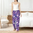 thumbnail image 6 of Lsque Skull mushroom rainbow Print Women's Pajama Pants, Lounge Pant - Comfortable Home Wear,Elastic Waistband, Stylish Design-Medium, 6 of 9