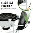 thumbnail image 6 of Walsunny Outdoor Grill Prep Table Cart for Weber 22"&18" Kettle, Universal Grill Table Stand Cart for Performer, Master-Touch, JumboJoe Charcoal Grills with Sliding Lid Rack, Lockable Wheels, 6 of 7