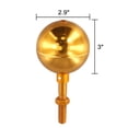 thumbnail image 2 of Lefu Outdoor Aluminum Flagpole Ball Topper Ornament 3inch Gold/Black/Grey, 2 of 8